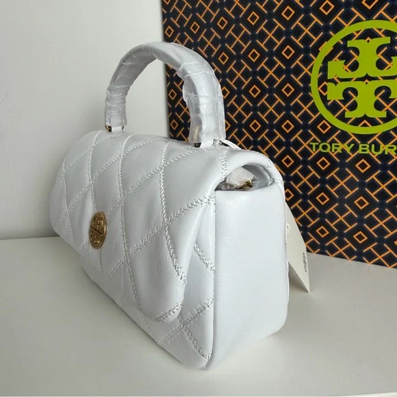NWT Tory Burch Willa Shine Mini Top Handle Bag - Picture 3 of 13